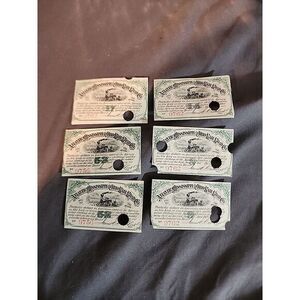 LOT 1881 GOLD BOND RAILROAD COUPON $35 ATLANTIC MISSISSIPPI OHIO RAILROAD - USED